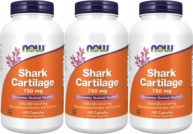 나우 상어 연골 750 mg 300캡슐 3통, 300정 - 쿠팡