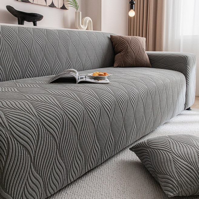 ONAKY사계절 소파커버 고탄력 전방위 소포 미끄럼 애완 발톱 방지 쇼파커버, 1개, 다크그레이