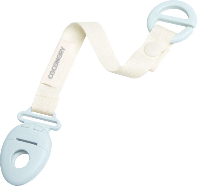 꼬꼬노리 국산 열탕소독 에그링 쪽쪽이스트랩 쪽쪽이클립 쪽쪽이홀더 치발기 공갈젖꼭지 아기 신생아, 코튼 스카이, 1개