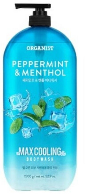 오가니스트 맥스 쿨링 바디워시 페퍼민트 앤 멘톨, 1.5kg, 4개