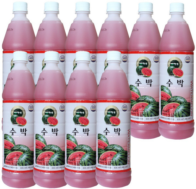 청솔 수박 원액 835ml / 음료베이스, 10개