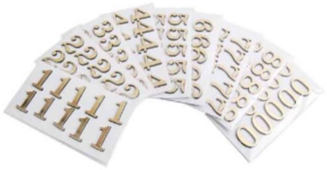 숫자스티커 호실판 금박숫자 호실스티커 아파트호실판, 1