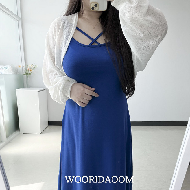 66-110 엑스 섹시폭발 빅사이즈 나시 원피스 민소매 레이어드 비치룩 바캉스 글램룩 강강추 체형커버 4XL