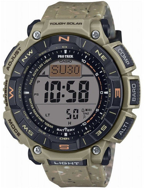카시오 프로 트렉 클라이머 10바 터프 솔라 남성 스포츠 손목시계 PRG-340SC-5JF