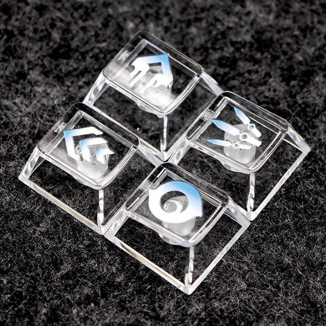 발로란트 영웅 제트 레이나 게코 오멘 네온 스킬 투명 키보드 키캡, Jett