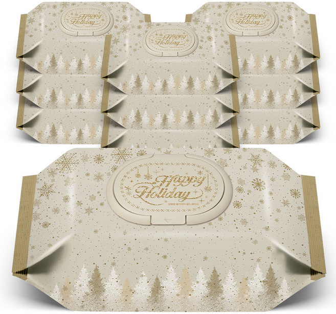 앙블랑 윈터에디션 골드 아기 물티슈 82평량 초고평량 68매X10팩 H-GD10, 10개, 68개입, 82g