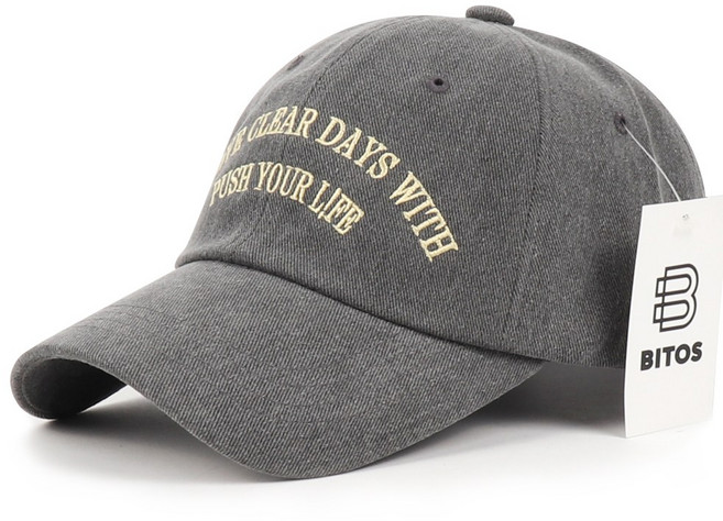 비토스 I LOVE CLEAR DAYS WITH 볼캡 야구모자 커플 데일리모자