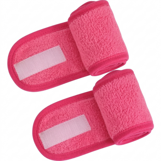 클레어라 남여공용 찍찍이 세안밴드, 레드, 2개