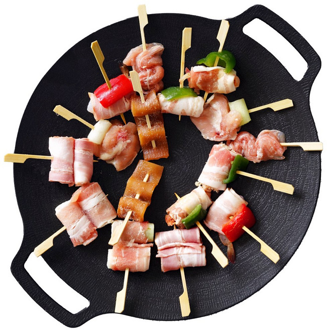 캠핑 꼬치구이 세트 캠핑깐부 16꼬치 삼겹 베이컨 닭꼬치 모둠, 1개, 400g