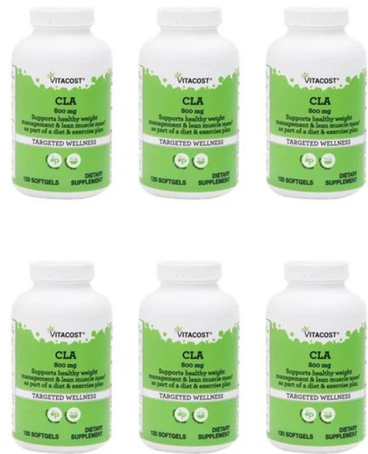 비타코스트 CLA 800mg 소프트젤 120정, 6개 - 쿠팡