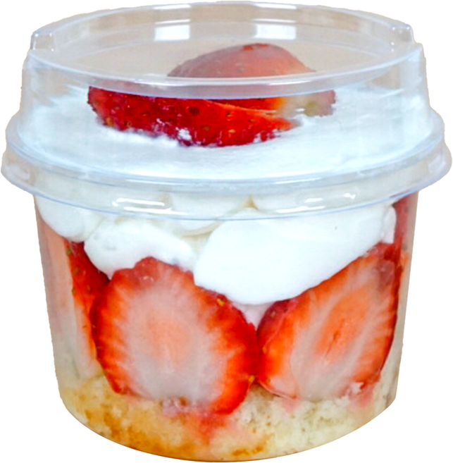 키친코디 일회용 원형 티라미수용기 250ml 50p 투명 플라스틱 미니 컵과일 보틀케이크 디저트 케이스, 1개, 50개