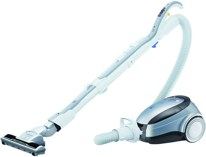 HITACHI日立 日本原裝 落地式吸塵器 免紙袋型 臥式, 鈦銀, CV-SK11T