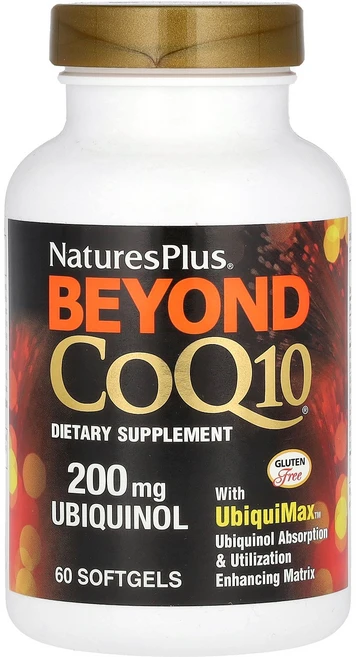 네이처로스플러스 비욘드 CoQ10 코큐텐 유비퀴놀 200mg 소프트젤 네이처스플러스네이처로스플러스, 200 mg, 30 개, 60정 - 쿠팡