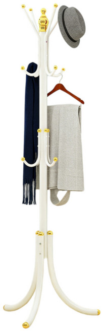 행거 스탠드 옷걸이 행거 다단걸이 공간활용 현관정리용, 흰색