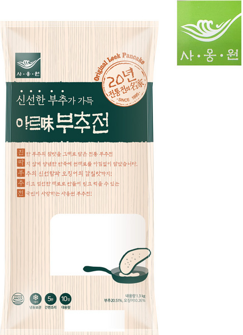 사옹원 아르미 부추전 1.3kg, 1개