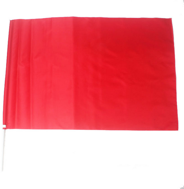 파티로 튼튼한 응원깃발 45cmx65cm 깃발춤 응원용 운동회 깃발, 레드, 1개