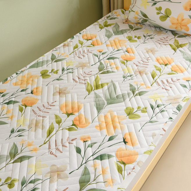 먼지없는 알러지케어 침대패드 밴딩형 고정밴드 사계절 데일리 매트리스 패드, 사진색F