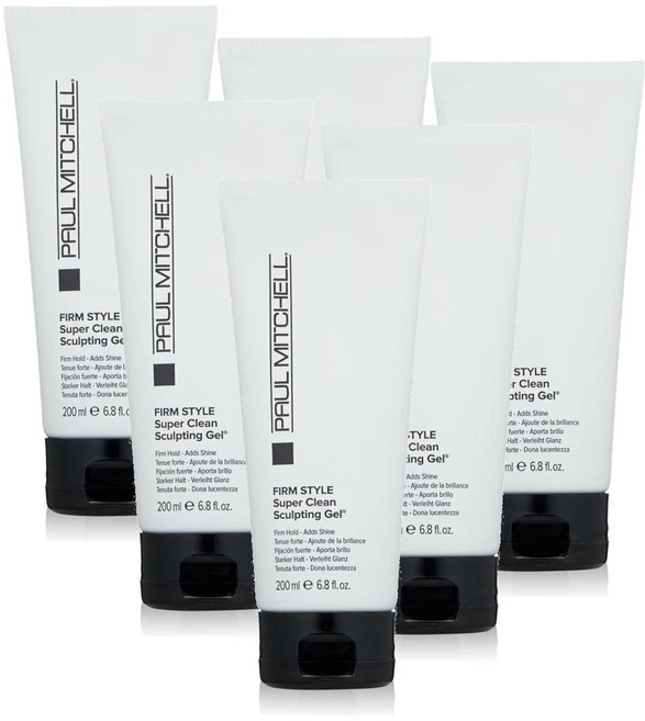 폴미첼 펌 스타일 슈퍼 클린 스컬프팅 젤 Paul Mitchell Firm Style Super Clean Sculpting Gel, 200ml, 6개 - 쿠팡