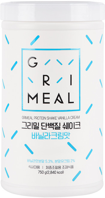 그리밀 단백질쉐이크 바닐라크림맛, 750g, 1개