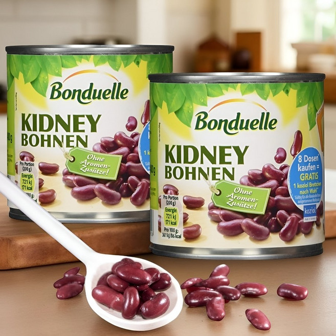 독일 본듀엘 강낭콩 레드빈 통조림 310g x2캔 멕시칸 요리 팥