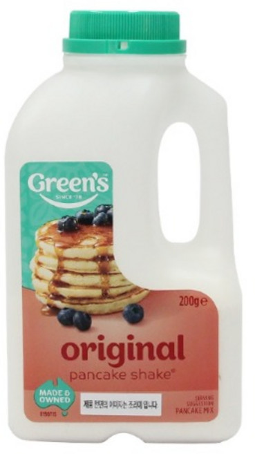 그린스 팬케이크 믹스 쉐이크 오리지널 200g, 없음, 1개