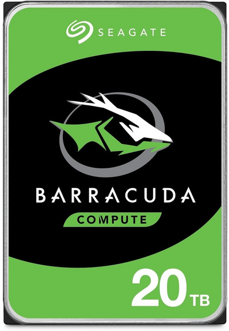 Seagate Barracuda 20TB 내장 하드 드라이브 7200 U/분 512MB 캐시 SATA 6Gb/s 3.5인치(ST20000DM001), ST20000DM001