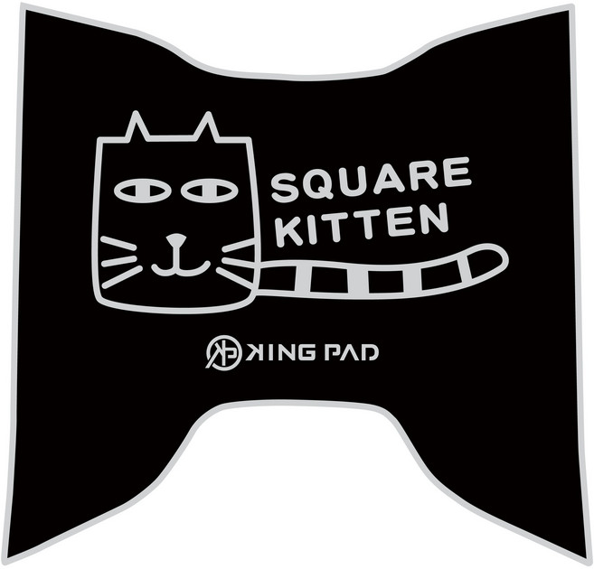 KING PAD VINOORA 125 小小兵 機車腳踏墊 止滑 立體造型, 方臉貓S58(淡灰)XS