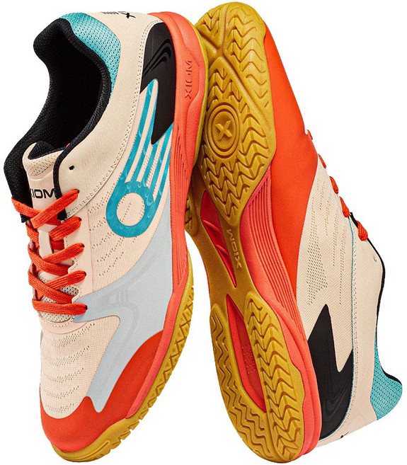 엑시옴 탁구화 이그레2 (IGRE 2) 베이지/레드