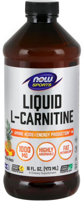 NOW Foods 左旋肉鹼素食液飲 1000mg, 473ml, 1罐