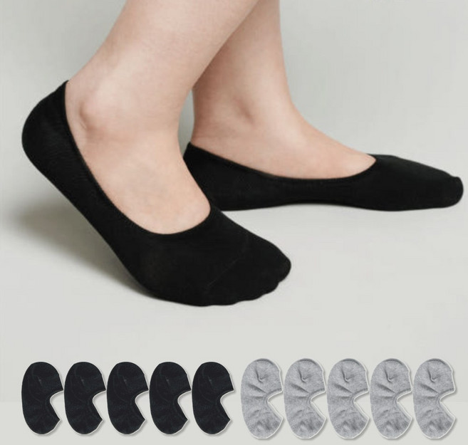 삭스영 여성용 페이크삭스 안벗겨지는 덧신 10켤레