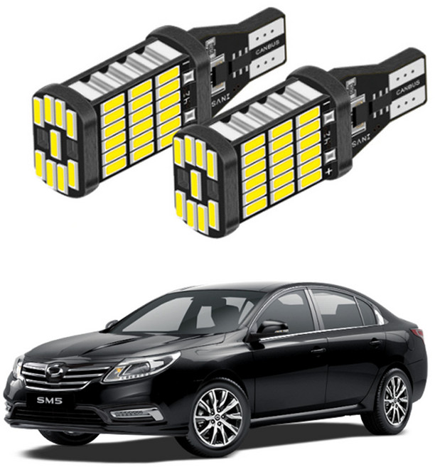 2010년~ 뉴SM5 올뉴SM7 호환형 LED후진등 튜닝 램프, T15, 1세트