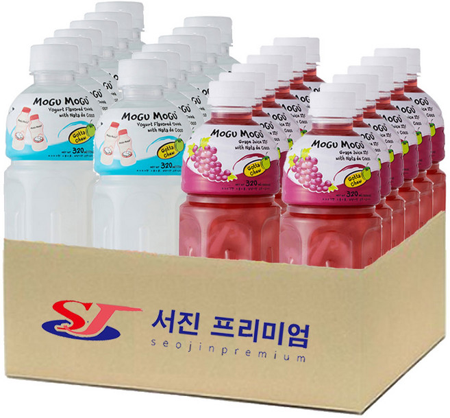(서진프리미엄) 모구모구 2종혼합(요거트+포도) 320mlx24ea, 320ml