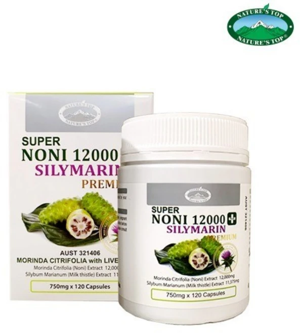 Natures Top SUPER NONI PREMIUM 네이쳐스탑 호주 슈퍼노니 프리미엄 12000 실리마린 120캡슐, 1개, 120정 - 쿠팡