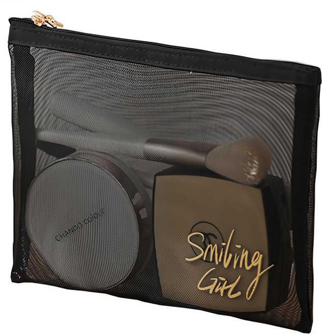 뷰레이터닷컴 그리드 다용도 메쉬 망사 파우치 사각