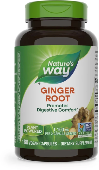 네이쳐스웨이 진저 루트 550mg 비건 캡슐, 180정, 1개 - 쿠팡