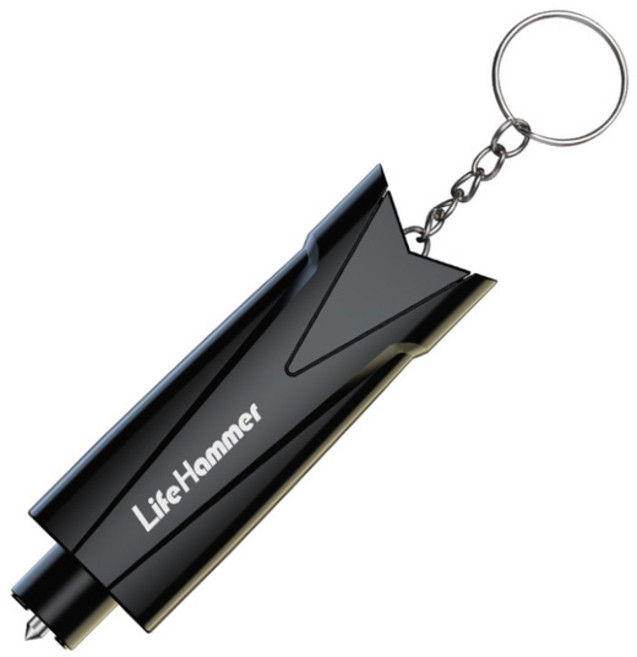 비상 탈출 망치 라이프해머, 블랙, 1개