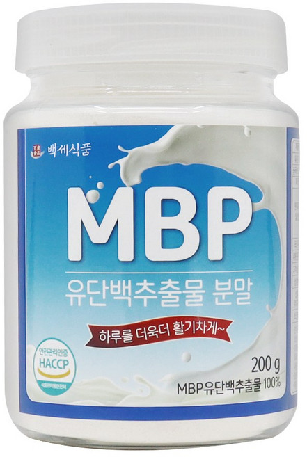 최상급 MBP 엠비피 단백질 유단백추출물 분말 가루 200g HACCP인증 + 사은품증정, 1개