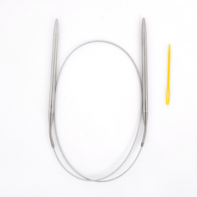 털실나라 80cm 두꺼운 스틸 프리미엄 줄바늘 6가지 사이즈, 5.5mm, 1개