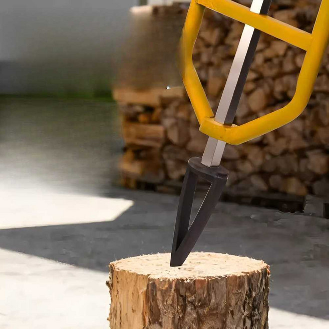 장작기계 도끼 통나무 절단기 수동 캠핑 송곳, 1개, 관성 장작 패기 도구 (대형)