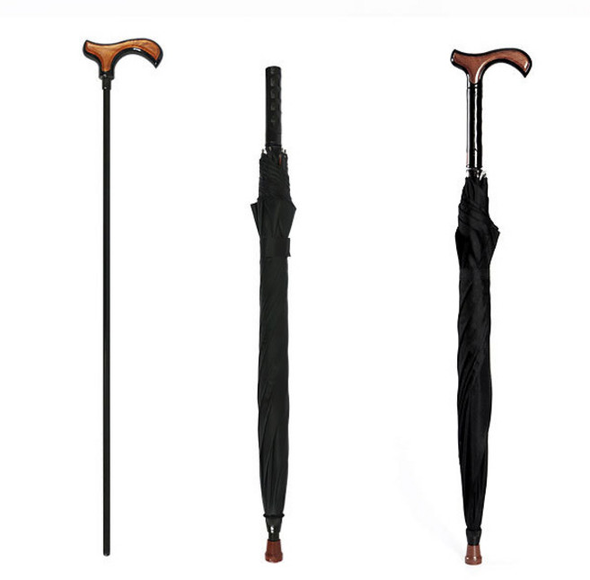 분리되는 고급 지팡이 겸용 자동 우산 자외선 차단 암막 양산