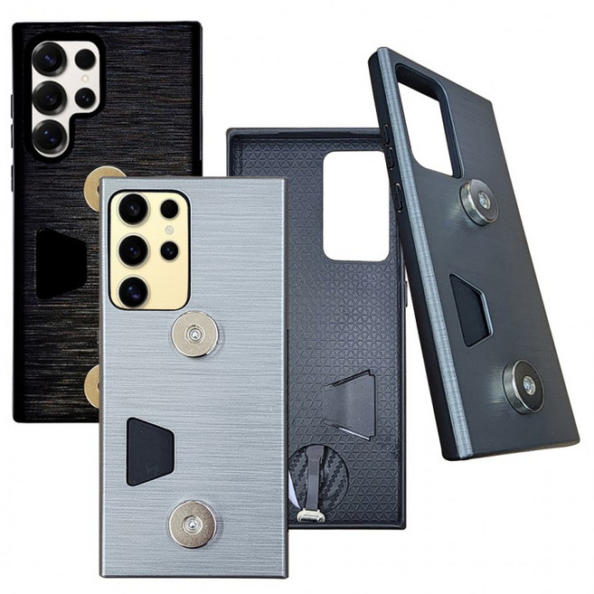 갤럭시 S25 울트라 플러스 오토바이 배달대행 크레이지 자석충전 C타입 일체형 휴대폰 범퍼케이스, 상세페이지 참조, 갤럭시 S21 (G991)_블랙