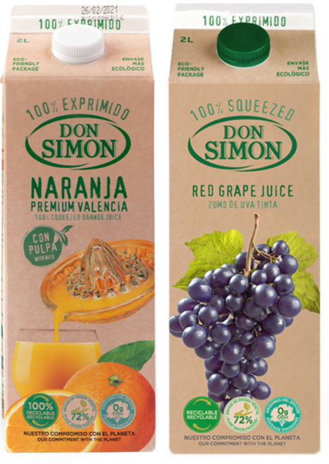 돈시몬 100% 착즙 주스 2L 2종(오렌지1+적포도1), 2개