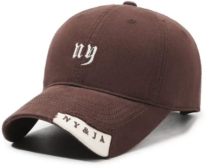 2026 프레쉬윈드 NY&JA 레트로 캐주얼 프리미엄 골프 런닝 야구모자, 브라운
