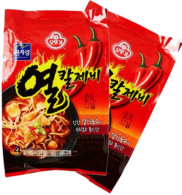 오뚜기 열칼제비 4인분 768g, 아이스박스 포장, 1개