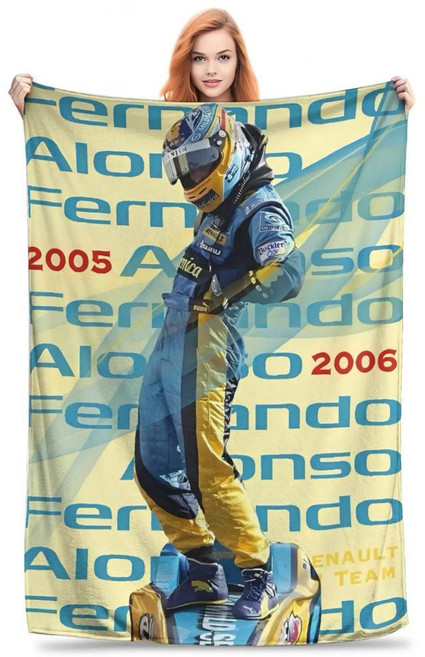 맥스 베르스타펜 찰스 르클레르 플란넬 담요 부드럽고 플러시 홈 침구 장식용 덮개, 1개, 색상: 9. 9-MT / 크기: E. 100X130CM