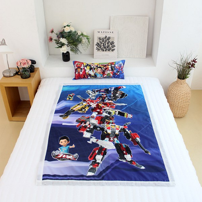 코알라컴퍼니 헬로카봇 시즌15 국내생산 시어서커 여름이불 100x150cm