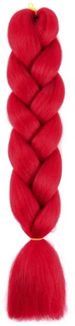 24 합성 Pre-Stretched Braiding Hair Extensions 레드 블루 색상 점보 헤어 소프트 크로 셰 뜨개질 머리, 01 24, 06 A12