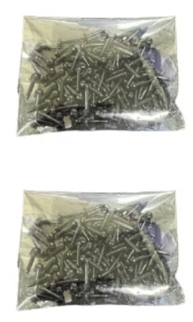 인형 눈 눈알 부자재 나사형 4mm 눈붙이기 블랙 인형눈 모루 인형 만들기 재료, 200개