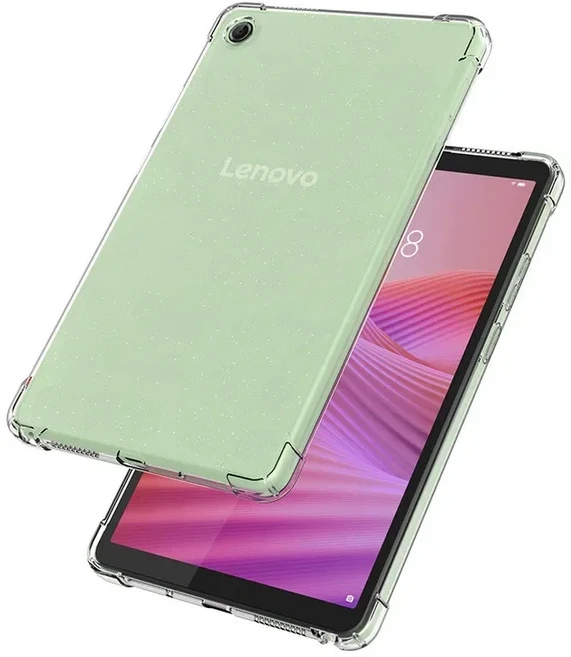 레노버 탭 원 8.7 2025 TPU 실리콘 투명 태블릿 케이스 K9 TB305XU/TB305FU HD 충격 방지 커버 (), 01 Tab K9 8.7 TB305FU, 01 transparent case