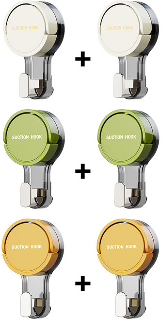 홈픽스 강력 흡착 프리미엄 후크( 2개 1세트), 화이트